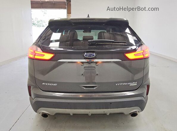 2FMPK3K96KBC49535 2019 FORD EDGE Gray Rear view