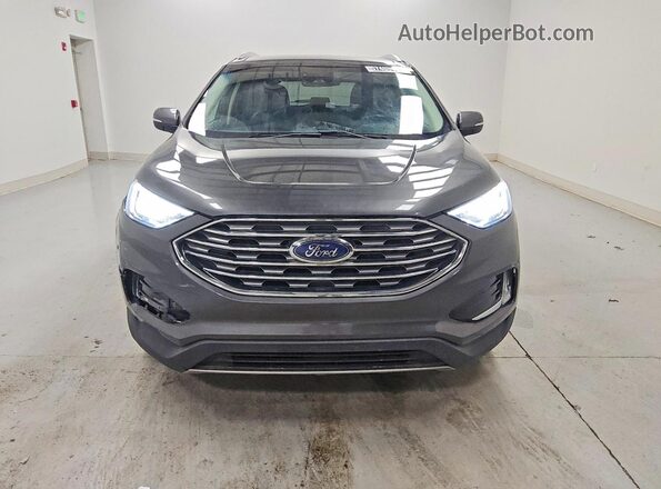 2FMPK3K96KBC49535 2019 FORD EDGE Gray Front view