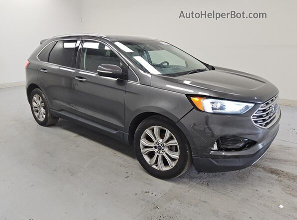 2FMPK3K96KBC49535 2019 FORD EDGE Gray 