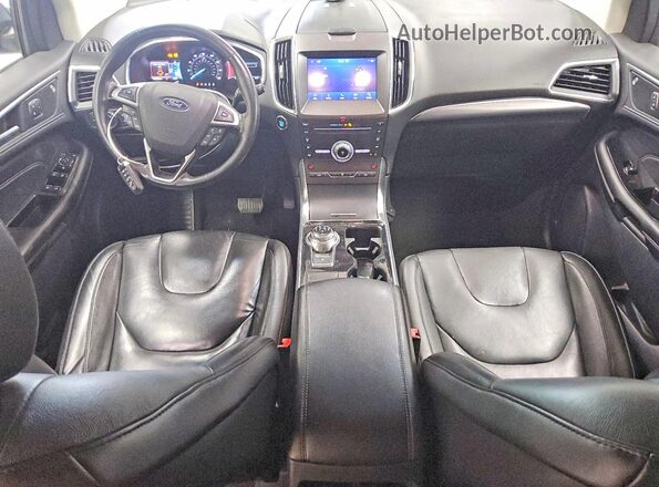 2FMPK3K96KBC49535 2019 FORD EDGE Gray Dashboard view