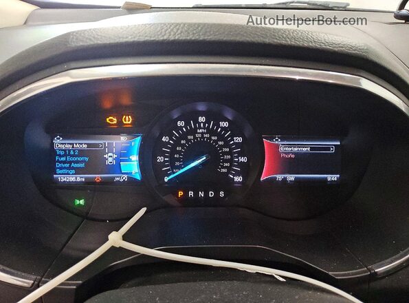 2FMPK3K96KBC49535 2019 FORD EDGE Gray Instrument cluster view