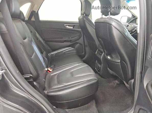 2FMPK3K96KBC49535 2019 FORD EDGE Gray Rear seats view