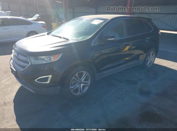 2FMPK3K97HBB29316 2017 FORD EDGE Black Առջևի ձախ երեք քառորդ տեսարան