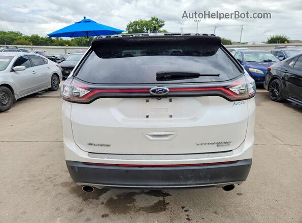 2FMPK3K97HBB52711 2017 FORD EDGE White Rear view