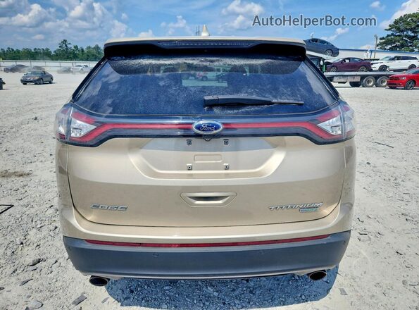 2FMPK3K97HBC01468 2017 FORD EDGE Бежевый Вид сзади