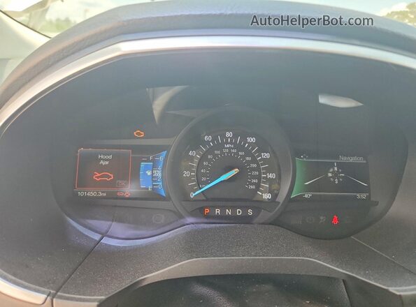 2FMPK3K97HBC01468 2017 FORD EDGE Бежевый Вид щитка приборов