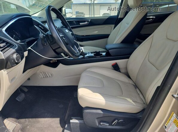 2FMPK3K97HBC01468 2017 FORD EDGE Бежевый Вид салона спереди