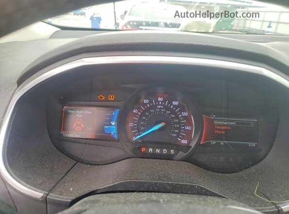 2FMPK3K97JBC16414 2018 FORD EDGE Charcoal Սարքավորումների վահանակի տեսք