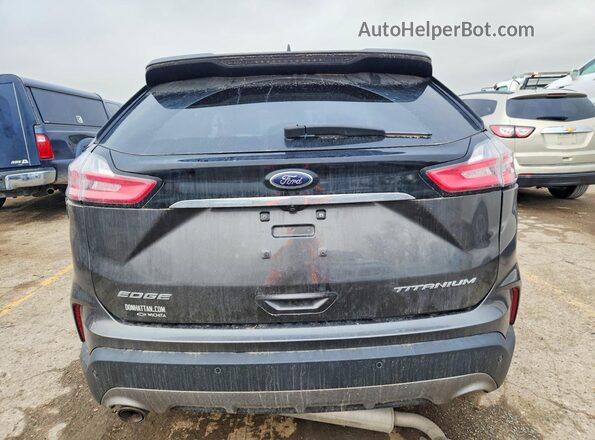 2FMPK3K97KBB10367 2019 FORD EDGE Black Вид ззаду