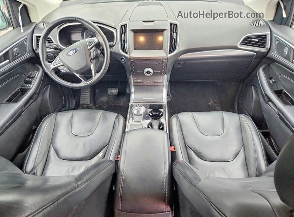 2FMPK3K97KBB10367 2019 FORD EDGE Black Вид панелі приладів
