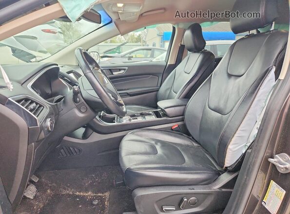 2FMPK3K97KBB10367 2019 FORD EDGE Black Вид салону спереду