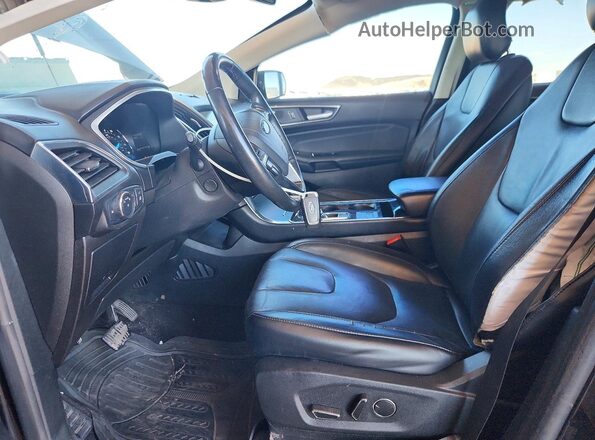 2FMPK3K97KBB54482 2019 FORD EDGE Black Вид салону спереду