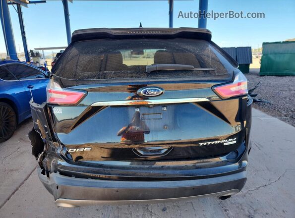 2FMPK3K97KBB54482 2019 FORD EDGE Black Вид ззаду