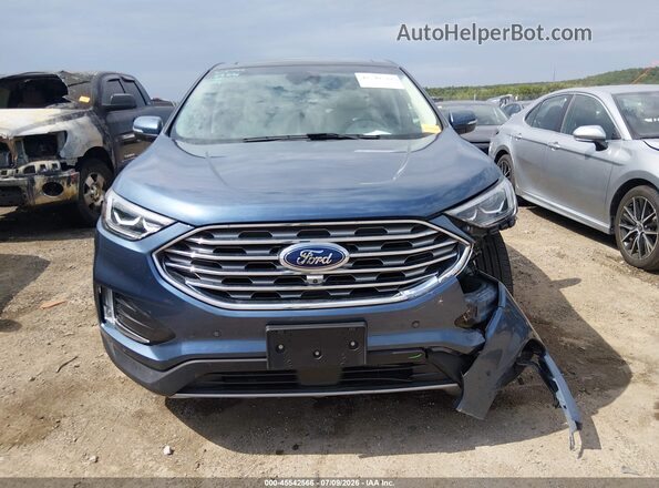 2FMPK3K97KBB93265 2019 FORD EDGE Blue Vista del cuadro de instrumentos