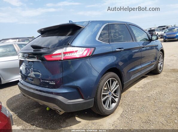 2FMPK3K97KBB93265 2019 FORD EDGE Blue Trasero derecho