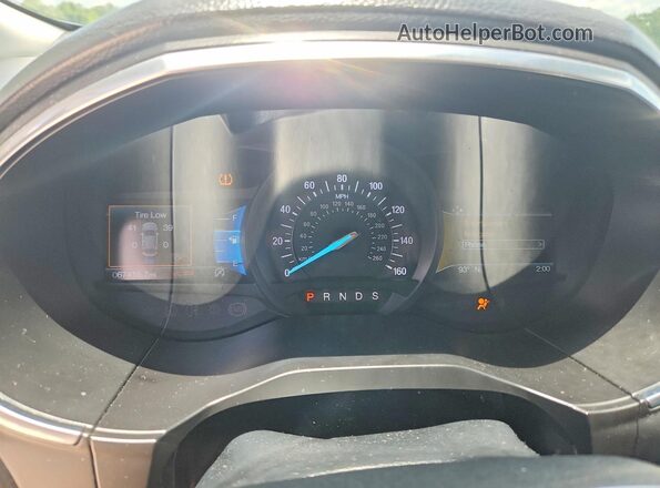 2FMPK3K97LBA22906 2020 FORD EDGE Silver Вид щитка приладів