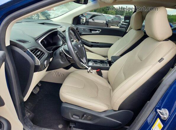 2FMPK3K97LBA96455 2020 FORD EDGE Синий Вид салона спереди
