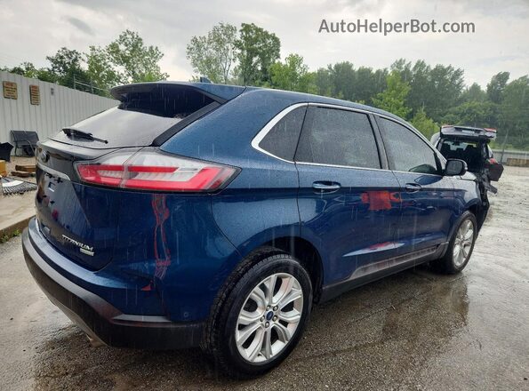 2FMPK3K97LBA96455 2020 FORD EDGE Синий Задняя правая четверть