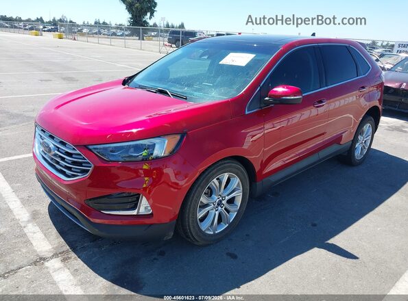 2FMPK3K97MBA45457 2021 FORD EDGE Red Front left