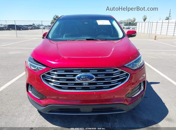 2FMPK3K97MBA45457 2021 FORD EDGE Red Rear interior view