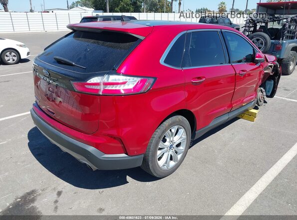 2FMPK3K97MBA45457 2021 FORD EDGE Red Rear right