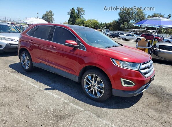 2FMPK3K98GBB53381 2016 FORD EDGE Red Front right