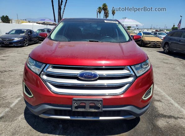 2FMPK3K98GBB53381 2016 FORD EDGE Red Front view
