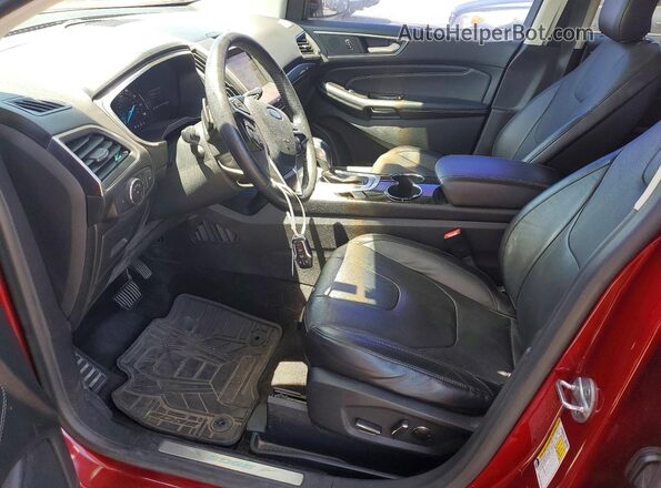 2FMPK3K98GBB53381 2016 FORD EDGE Red Front interior view