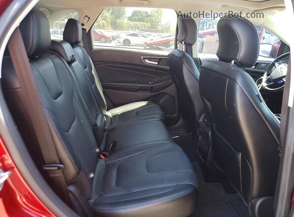 2FMPK3K98GBB53381 2016 FORD EDGE Red Rear interior view