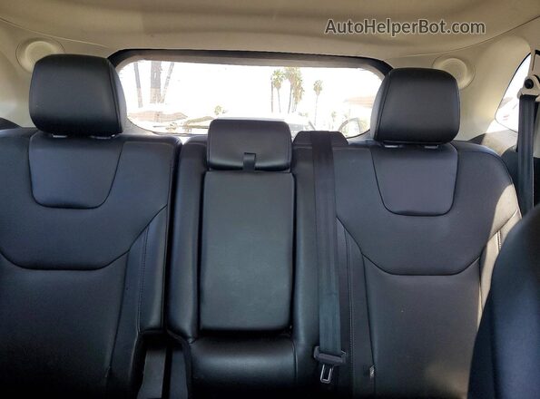 2FMPK3K98GBB53381 2016 FORD EDGE Red Rear seats view