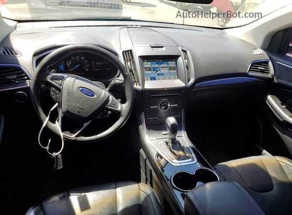 2FMPK3K98GBB53381 2016 FORD EDGE Red Dashboard view