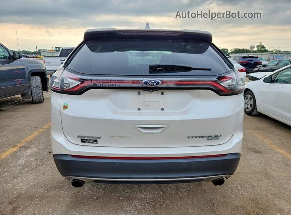 2FMPK3K98HBB68593 2017 FORD EDGE White Widok z tyłu