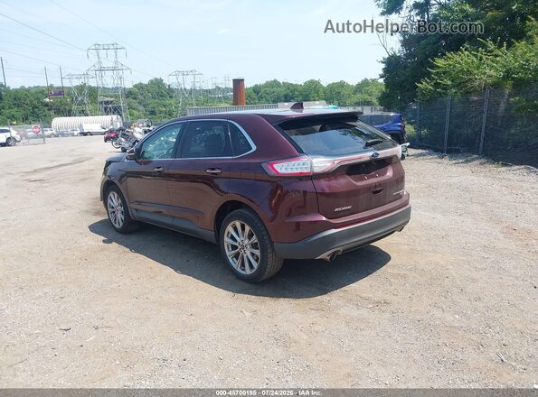 2FMPK3K98JBB98540 2018 FORD EDGE Burgundy Հետևի ձախ