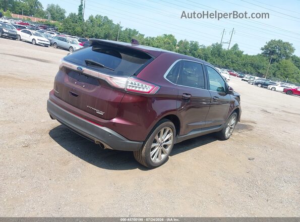 2FMPK3K98JBB98540 2018 FORD EDGE Burgundy Հետևի աջ