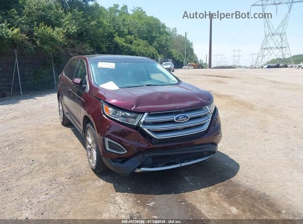 2FMPK3K98JBB98540 2018 FORD EDGE Burgundy 