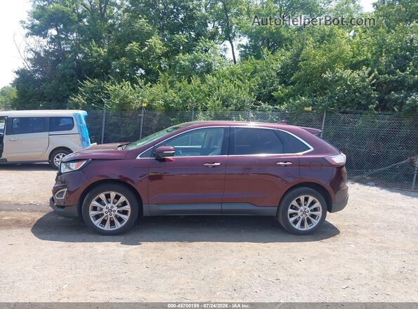 2FMPK3K98JBB98540 2018 FORD EDGE Burgundy Սալոնի 360 աստիճան տեսք