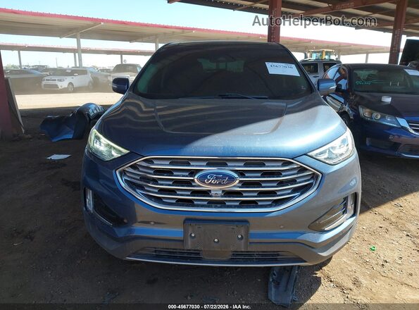 2FMPK3K98KBB27971 2019 FORD EDGE Blue Սալոնի հետևի տեսք