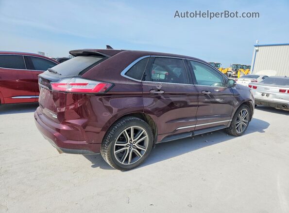 2FMPK3K98KBB36654 2019 FORD EDGE Burgundy Առջևի աջ