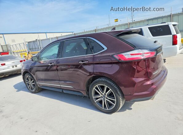 2FMPK3K98KBB36654 2019 FORD EDGE Burgundy Հետևի աջ