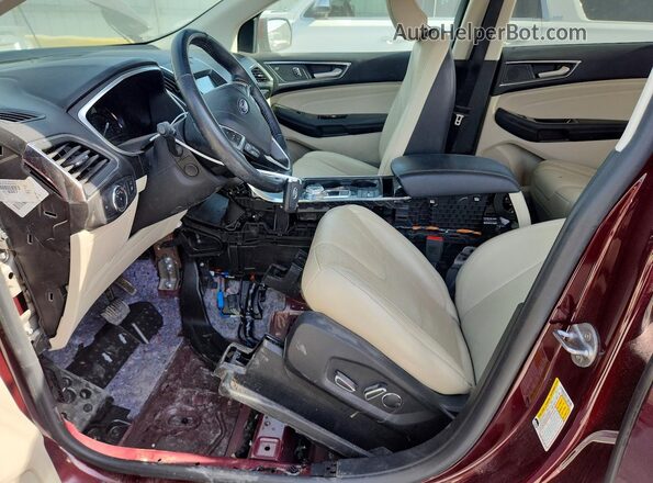 2FMPK3K98KBB36654 2019 FORD EDGE Burgundy Սարքավորումների վահանակի տեսք