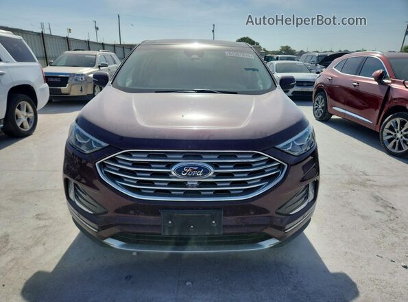 2FMPK3K98KBB36654 2019 FORD EDGE Burgundy Հետևի տեսք