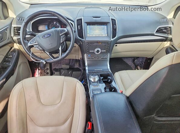 2FMPK3K98KBB36654 2019 FORD EDGE Burgundy Հետևի նստատեղերի տեսք