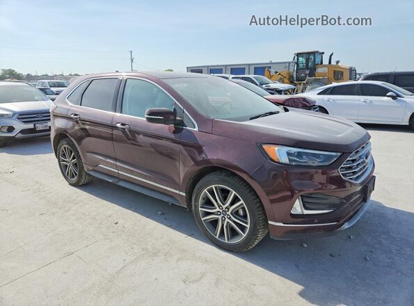 2FMPK3K98KBB36654 2019 FORD EDGE Burgundy Դիմացի տեսք