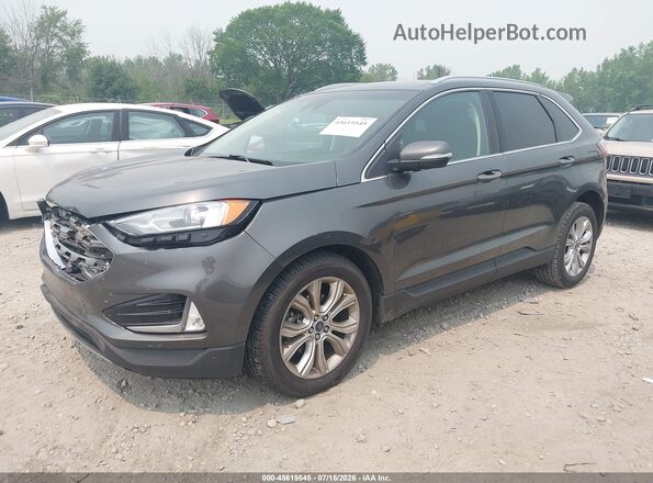 2FMPK3K98LBA56191 2020 FORD EDGE Серый Передняя левая четверть