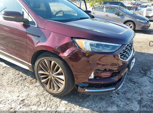 2FMPK3K98LBB24098 2020 FORD EDGE Maroon Vista frontal