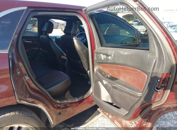 2FMPK3K98LBB24098 2020 FORD EDGE Maroon Vista de la etiqueta del VIN