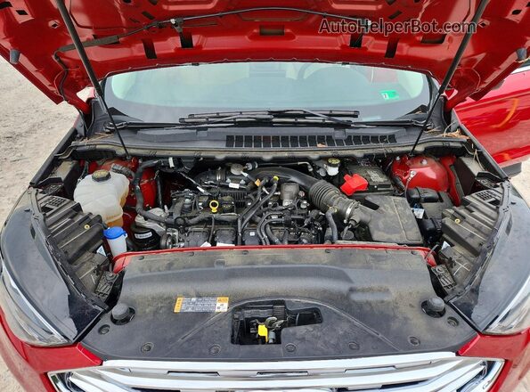2FMPK3K98MBA39912 2021 FORD EDGE Red ძრავის განყოფილების ხედი