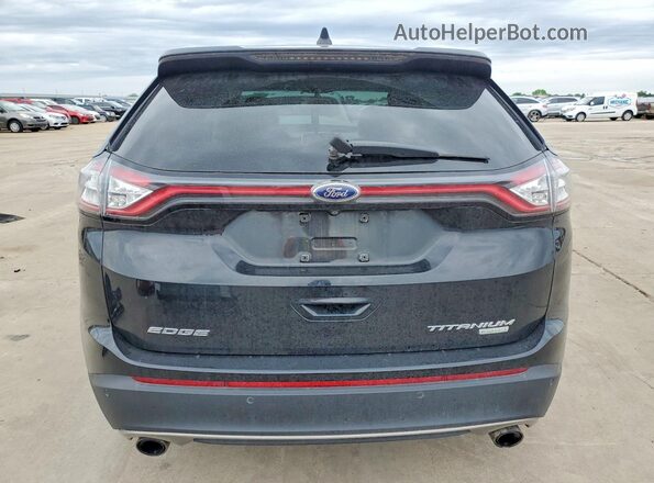 2FMPK3K99GBB22284 2016 FORD EDGE Black Widok z tyłu