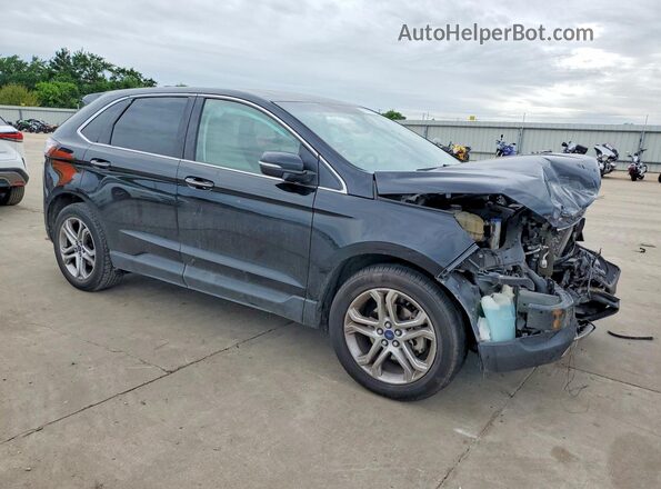 2FMPK3K99GBB22284 2016 FORD EDGE Black Przód prawy