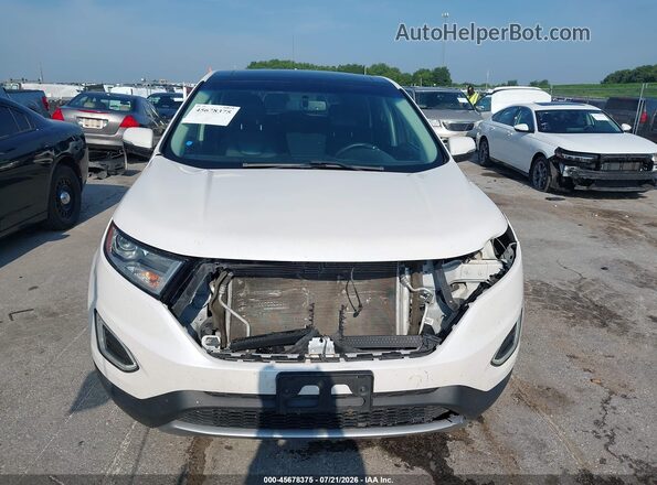 2FMPK3K99HBC31328 2017 FORD EDGE White Вид щитка приладів